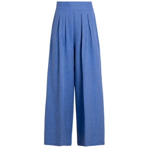 Vilagallo Herringbone Pleated Trouser